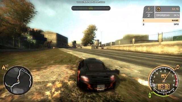 Porshe Cayman S VS Mitsubishi Evolution VIII NFS MW №5