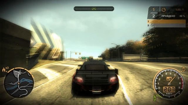 Porshe Cayman S VS Ford Mustang GT NFS MW №6