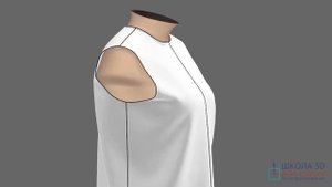 Азы конструирования одежды. Приёмы моделирования. Убираем нагрудную вытачку-1.