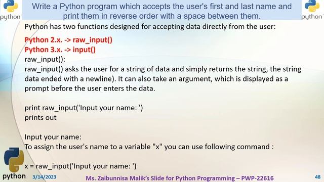 UNIT-II : Python Operators and Control Flow Statements