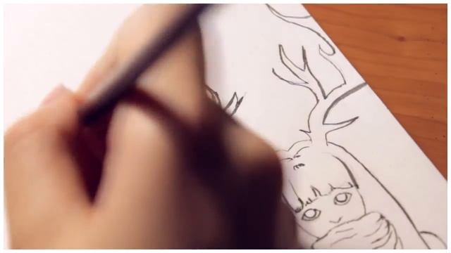 Рисуем тушью на новогоднюю тему | Drawing with ink on a Christmas theme смотреть онлайн