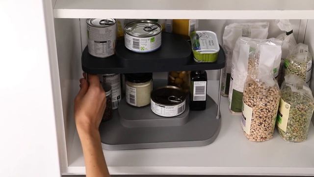 Кухонний органайзер двохрівневий Joseph Joseph CupboardStore Grey 85196 смотреть онлайн