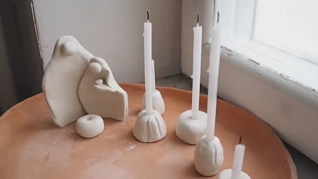 ПОДСВЕЧНИК СВОИМИ РУКАМИ | VLOGMAS Day 5  DIY | НОВОГОДНИЙ СТОЛ