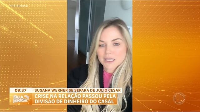 Susana Werner anuncia fim do casamento com Julio Cesar смотреть онлайн