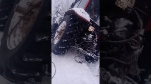 ЧП!!!! В лесу МТЗ 1220 упал в канаву!!! Такая вот чистка лесовозных дорог!!! Часть 1
