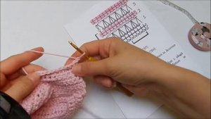 Чепчик крючком для новорожденного крючком. Шапочка, чепкик для куклы, пупса крючком.