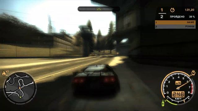 Aston Martin DB9. VS Chevrolet Corvette C6 (Рональд МакКри, «Ронни») NFS MW №10