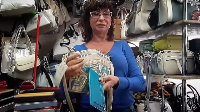 Сумочка через плечо. КОМПЛИМЕНТ подарок кошелек натуральная кожа.