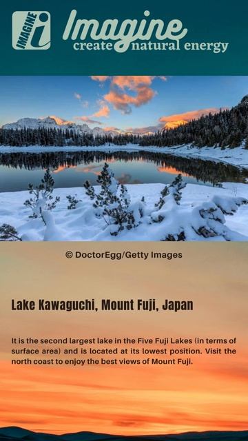 Lake Kawaguchi, Mount Fuji, Japan смотреть онлайн