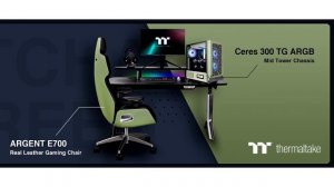 Thermaltake Reveals Matcha Green Lineup Ceres 300 TG ARGB Mid Tower Chassis & ARGENT E700 Real Leat