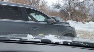 Выезд с парковочноо места