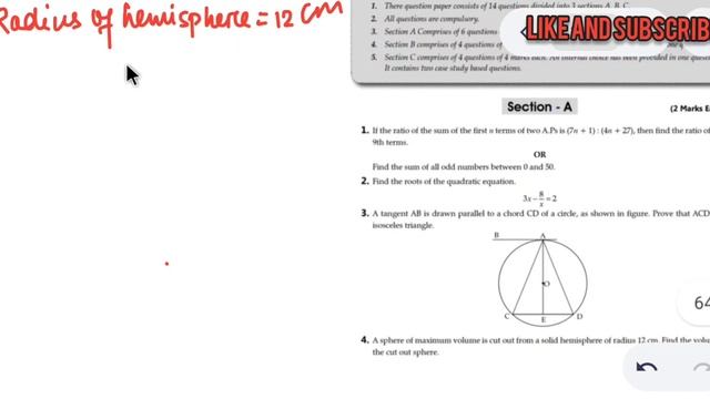 class 10th Maths | Oswaal Sample paper | Self Assessment 3