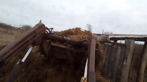 Трактора🚜 Т-16. Погрузка перегноя