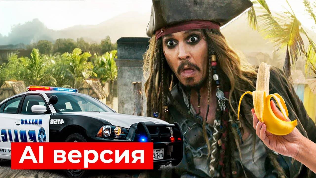 Пираты Карибского моря, но режиссер - нейросеть
