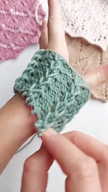 Шикарная объёмная резинка #вязание #красивыеузоры #knittingpatterns