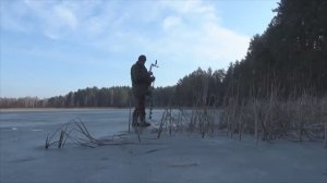Рыбалка 9 марта как она есть- за плотвой по камышам