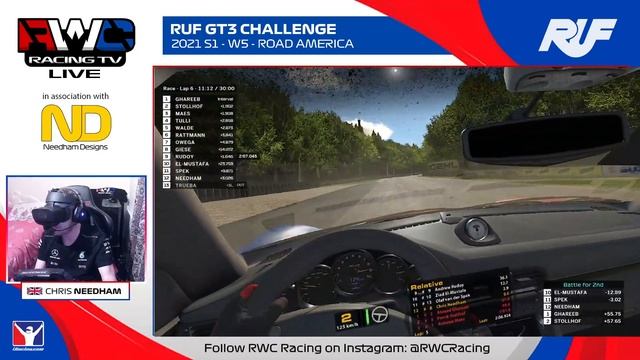 LIVE VR - iRacing RUF GT3 Challenge - 2021 S1 - W5 - NEEDHAM (13/01/21) смотреть онлайн