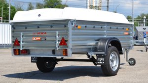 ПРИЦЕП МЗСА 817704.024 С ПЛАСТИКОВОЙ КРЫШКОЙ. ПРИЦЕП-ЦЕНТР ТОЛЬЯТТИ 977 КМ.ТРАССЫМ5"УРАЛ"