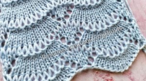 Красивейший ажурный узор с удлиненными петлями