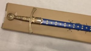 Меч средневековый 14 в. Франция синие ножны, Medieval sword, France 14th C., Denix 5201
