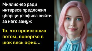 Истории Из Жизни. Миллионер предложил уборщице выйти за него замуж.  Рассказы Жизненные Истории