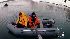Выход на глисс с 5 л.с. мотором лодке на Барс 3400 НДНД