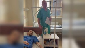 Магомед Евлоев навестил в военном госпитале г. Ростова-на-Дону военнослужащего Адама Ахкильгова