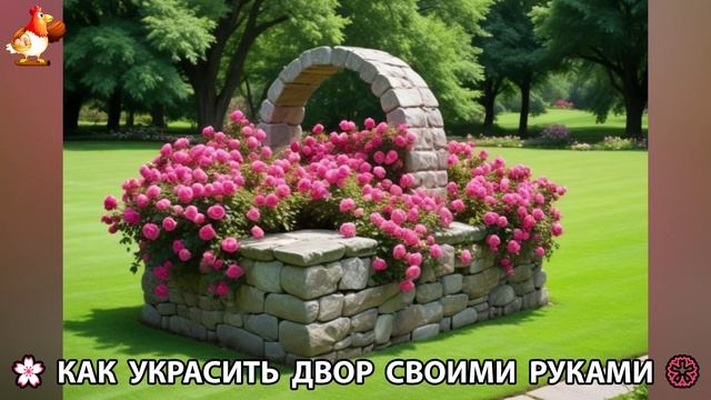 Как украсить двор дома фото идеи (211) 🏡 для дачи и сада своими руками 🌷🪻🌺💮