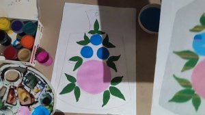 Урок ИЗО в 5 классе. Городецкая роспись