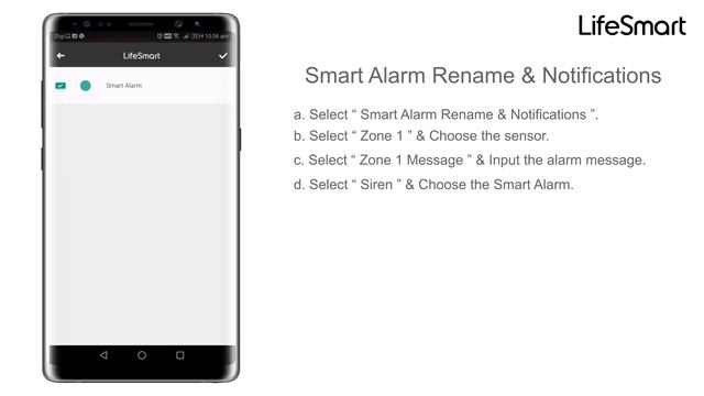 LifeSmart Smart Alarm App Configuration Settings with Template смотреть онлайн