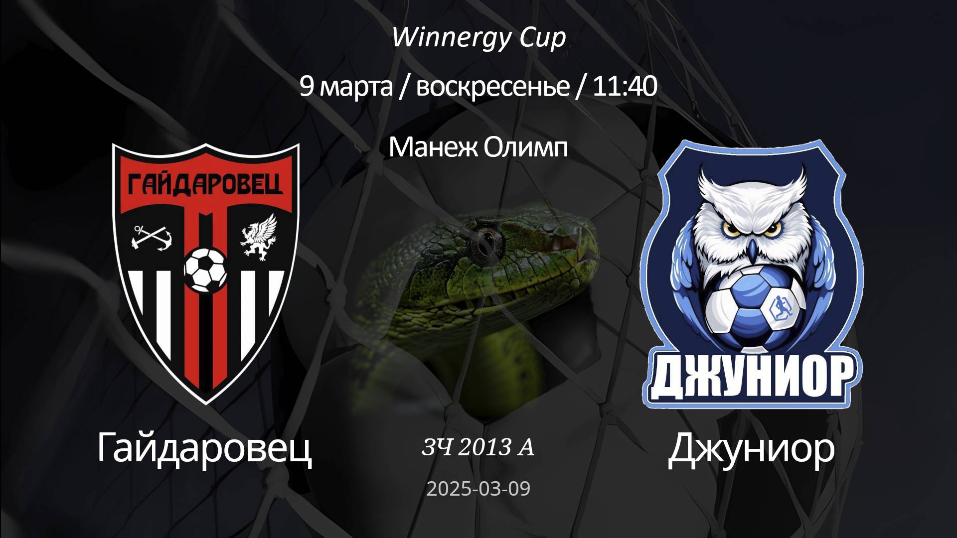 Гайдаровец — Джуниор 2013 А (6+1) Winnergy Cup 09.03.2025
