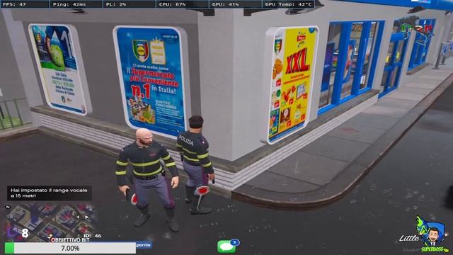 Italy full rp  Agente Scelto Mario Del Piero in servizio    IFRP  FIVEM RP GTAV GTA5  