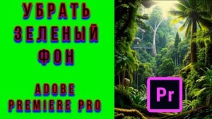 Как Убрать Фон в Адоб Премьер Про | Как Удалить Фон Хромакей в Adobe Premiere Pro