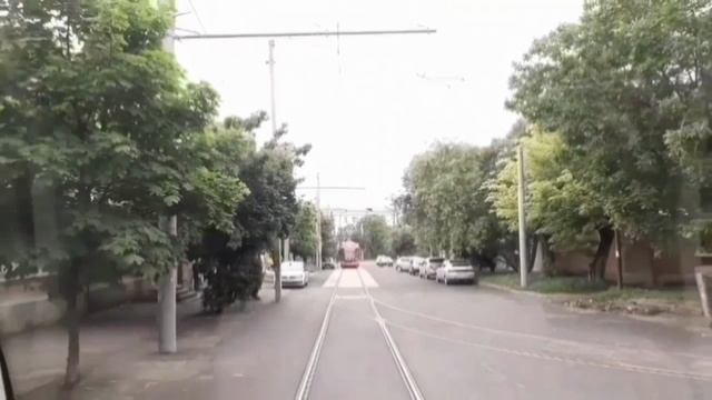 Поездка в новом трамвае номер 8 площадь Авиаторов – Уневерситет и обратно. Таганрог. смотреть онлайн