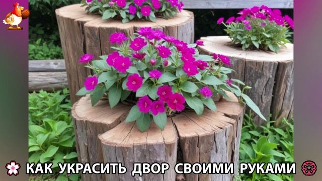 Как украсить двор дома фото идеи (209) 🏡 для дачи и сада своими руками 🌷🪻🌺💮