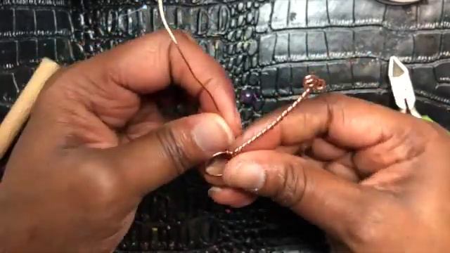HOW TO MAKE COPPER AND AMETHYST RING