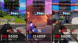 Ryzen 5500 vs Intel i 5 12400f vs Ryzen 5600 // Benchmark // Test in 7 Games