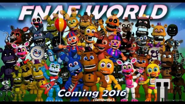 fnaf world   кошмары,эндоскелеты и голдон фредди.