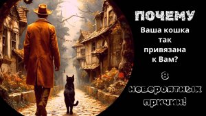 ПОЧЕМУ  Ваша кошка так привязана к Вам?
 8 невероятных причин!