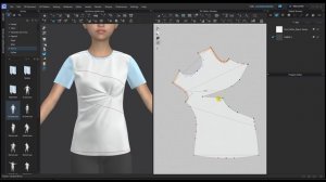 Сложное моделирование футболки в Clo3D