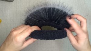 пришивание меховой опушки