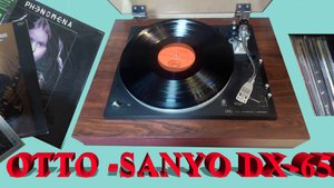 Виниловый проигрыватель OTTO - SANYO DC - 65X Vintage Vinyl Record Player