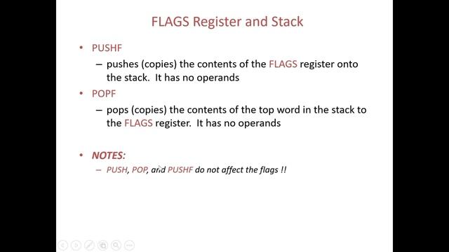 Microprocessor&Microcontroller | Chapter#08 | Flag register and Stack | Assembly language | Emu8086