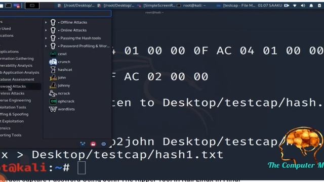 🧑💻 Crack Capture Password Using John The Ripper Tools in Kali Linux☠️#lernormand#hacking
