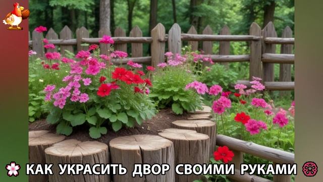 Как украсить двор дома фото идеи (210) 🏡 для дачи и сада своими руками 🌷🪻🌺💮