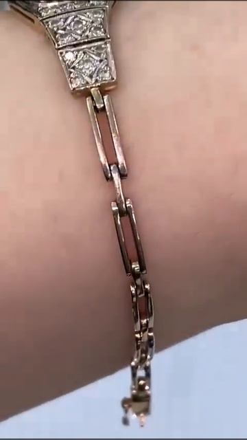 Золотой браслет с бриллиантами СССР смотреть онлайн