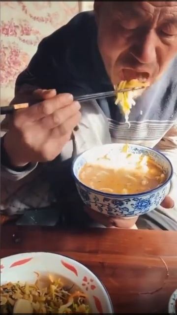 Lunch of a north west Chinese peasant