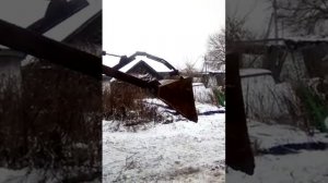 Кун на заднюю навеску трактора в работе!!!