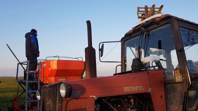 Выращивание озимой пшеницы. No-till 14.01.2018. Подкормка озимой пшеницы селитрой. смотреть онлайн