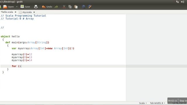 How to Create and Use Array in Scala # Scala Tutorial - 9